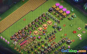 Coc Town Hall 14 Karten und Grundlayouts für Home Village #15801