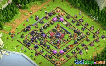 CoC Town Hall 15 Base Layouts & Copy Link | War, Trophy & Home Village #32804