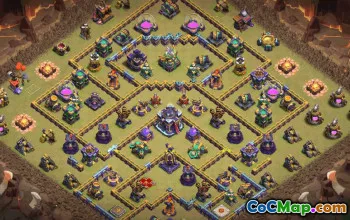 CoC Town Hall 15 Base Layouts & Copy Links | Home Village, War, Trophy #32424