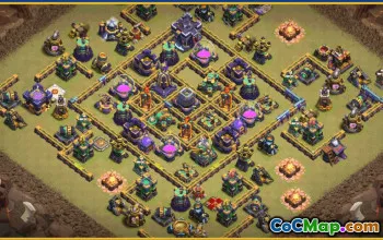 CoC Town Hall 15 Base Layouts & Farming Map | Home Village Designs #28541
