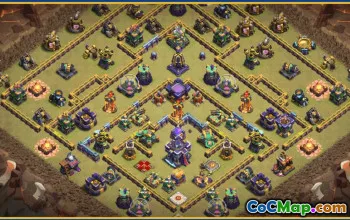 CoC Town Hall 15 Base Layouts & Link | War, Home Village, Map #29162