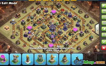 CoC Town Hall 15 Base Layouts & Links – War & Trophy Maps #30916