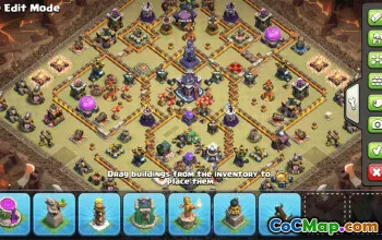 CoC Town Hall 15 Base Layouts & Map Link | Trophy & War Designs #31157
