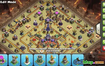 CoC Town Hall 15 Base Layouts & Map Links | Home, Trophy, War #31535