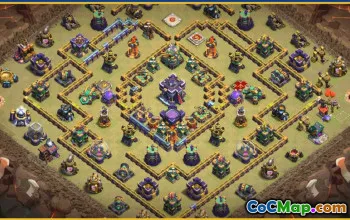 CoC Town Hall 15 Base Layouts & Map Links | Home, War, Trophy #29157