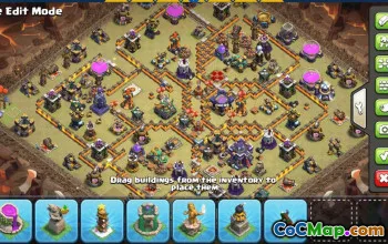 CoC Town Hall 15 Base Layouts & Map Links | Home, War, Trophy #30907