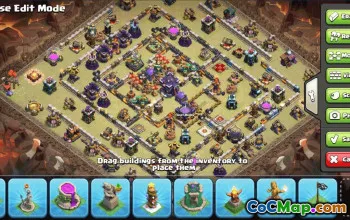 CoC Town Hall 15 Base Layouts & Map Links | Home, War, Trophy #32277