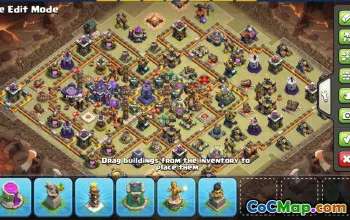 CoC Town Hall 15 Base Layouts & Map Links | Trophy & War Bases #30726