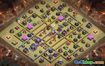 CoC Town Hall 15 Base Layouts & Map Links | Trophy & War Bases #31070
