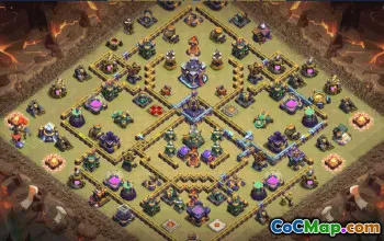 CoC Town Hall 15 Base Layouts & Map Links | Trophy & War Bases #31798