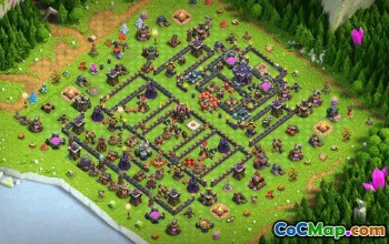 CoC Town Hall 15 Base Layouts & Map Links | Trophy & War Defenses #32314