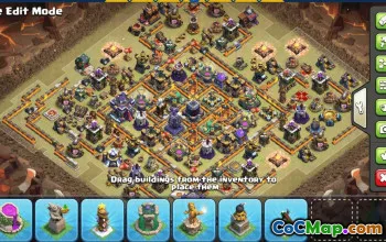 CoC Town Hall 15 Base Layouts & Map Links | Trophy, War & More #30859