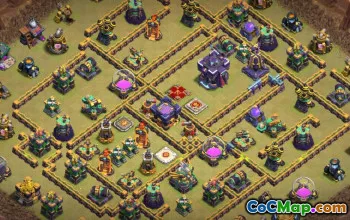 CoC Town Hall 15 Base Layouts & Map Links | War & Trophy Bases #27446