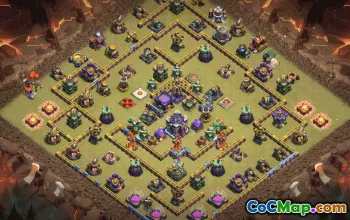 CoC Town Hall 15 Base Layouts & Map Links | War & Trophy Bases #30875