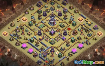CoC Town Hall 15 Base Layouts & Map Links | War & Trophy Bases #32080