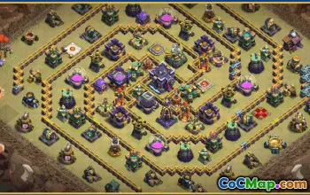 CoC Town Hall 15 Base Layouts & Map | Trophy, Farming, Hybrid #28549