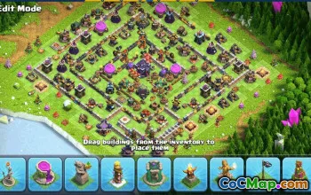CoC Town Hall 15 Base Layouts & Map - Trophy & War Bases #30701