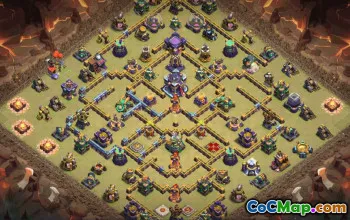 CoC Town Hall 15 Base Layouts & Map | Trophy & War Defenses #31390