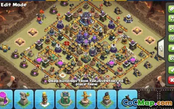 CoC Town Hall 15 Base Layouts & Map | Trophy, War, Farming #31363