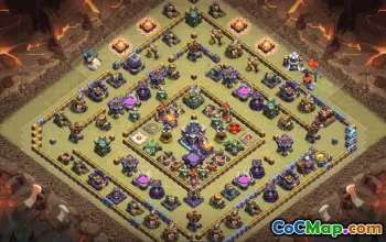 CoC Town Hall 15 Base Layouts & Map | War, Farming, Trophy #32588