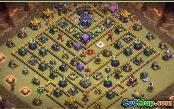 CoC Town Hall 15 Base Layouts & Map | War & Home Village Designs #27457