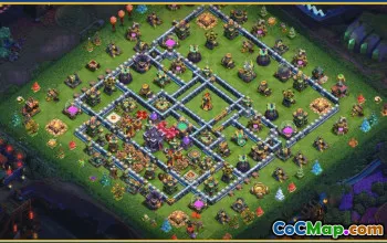 CoC Town Hall 15 Base Layouts & Map | War & Home Village Tips #28855