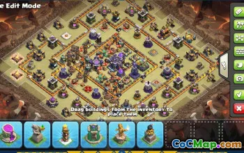 CoC Town Hall 15 Base Layouts & Map | War & Trophy Defenses #30724