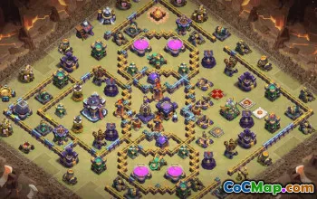 CoC Town Hall 15 Base Layouts & Map | War & Trophy Designs #32063