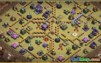 CoC Town Hall 15 Base Layouts & Map | War, Trophy & Home Village #28761