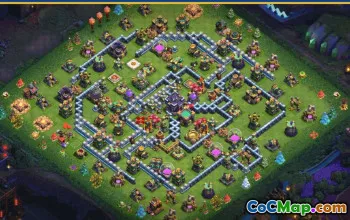 CoC Town Hall 15 Base Layouts & Map | War, Trophy, Home Village #28858