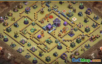 CoC Town Hall 15 Base Layouts & Map | War, Trophy & Home Village #29155
