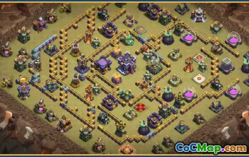 CoC Town Hall 15 Base Layouts & Map | War, Trophy, Home Village #29350