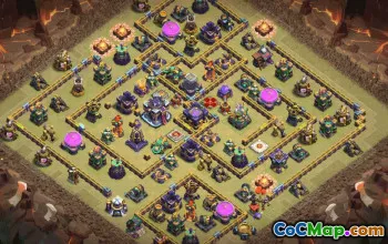 CoC Town Hall 15 Base Layouts & Map - War, Trophy, Home Village #30597
