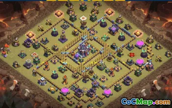 CoC Town Hall 15 Base Layouts & Map | War, Trophy, Home Village #30989