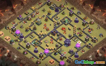 CoC Town Hall 15 Base Layouts & Map | War, Trophy & Home Village #33795