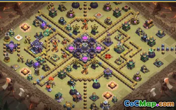CoC Town Hall 15 Base Layouts & Maps | Home, Farming, Hybrid #29014
