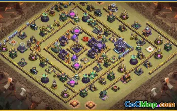 CoC Town Hall 15 Base Layouts & Maps | Home, Farming, Trophy #29015