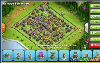 CoC Town Hall 15 Base Layouts & Maps | Home, Farming, Trophy #29195