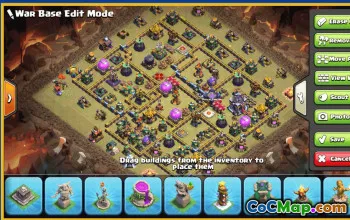 CoC Town Hall 15 Base Layouts & Maps | Home, Farming, Trophy #29363