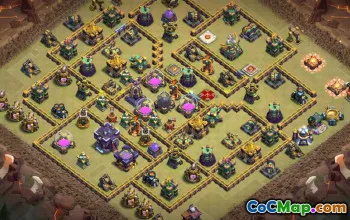 CoC Town Hall 15 Base Layouts & Maps | Home, Farming, Trophy Bases #27431