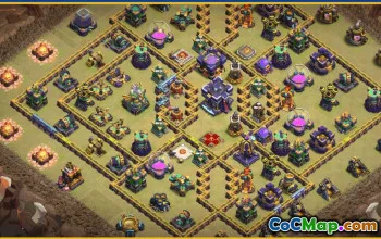 CoC Town Hall 15 Base Layouts & Maps | Home, Farming, Trophy Bases #28551