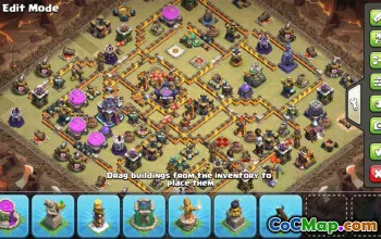 CoC Town Hall 15 Base Layouts & Maps | Home, Trophy, War #31030