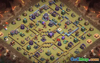 CoC Town Hall 15 Base Layouts & Maps | Home, Trophy, War #32170