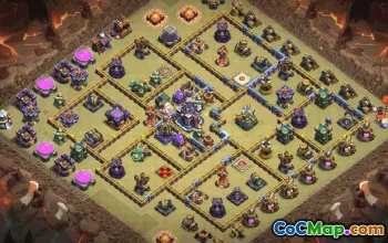 CoC Town Hall 15 Base Layouts & Maps | Home, Trophy, War #32453