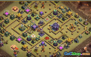 CoC Town Hall 15 Base Layouts & Maps | Home Village, War, Trophy #27462
