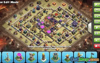 CoC Town Hall 15 Base Layouts & Maps | Home, War, Trophy #32394