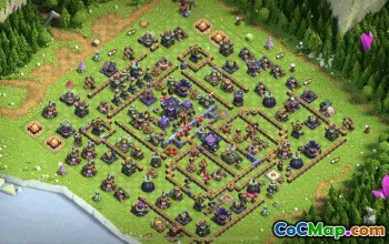 CoC Town Hall 15 Base Layouts & Maps | Troops, War & Trophy Bases #31346