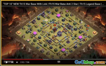 CoC Town Hall 15 Base Layouts & Maps | Trophy & War Defense #30432