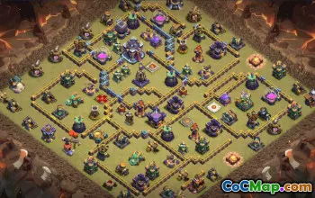 CoC Town Hall 15 Base Layouts & Maps | Trophy & War Defense #31185
