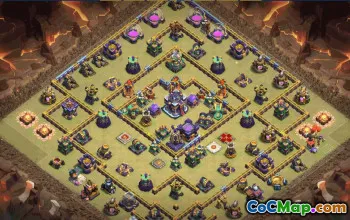 CoC Town Hall 15 Base Layouts & Maps | Trophy, War & Home Village #30845